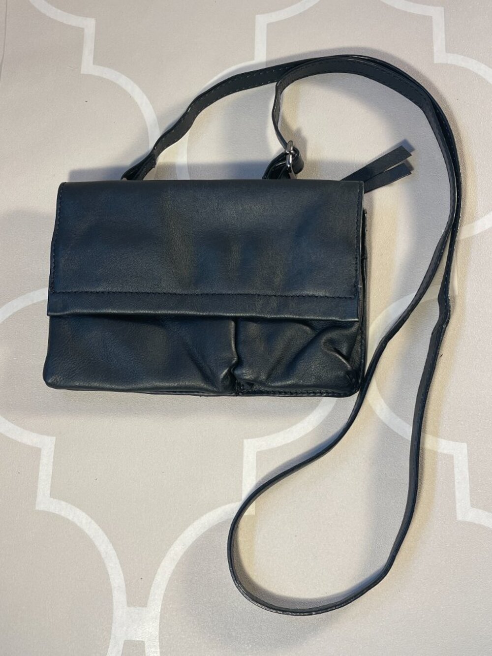 Kooba Genuine Leather Black Mini Crossbody Bag